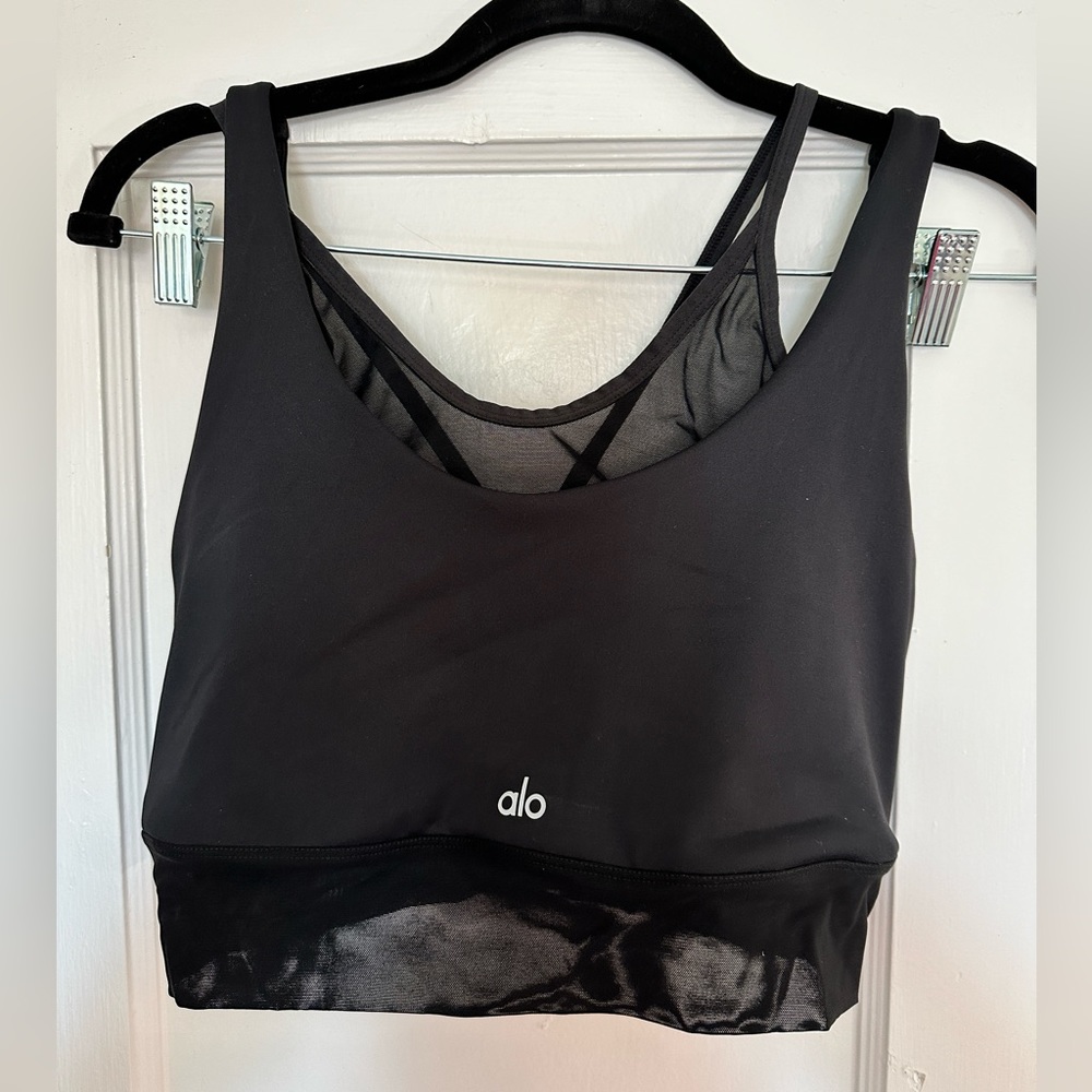 ALO YOGA MESH SPORTS BRA SIZE LARGE